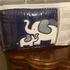 Elephant-Themed 4 piece crib set new without tags